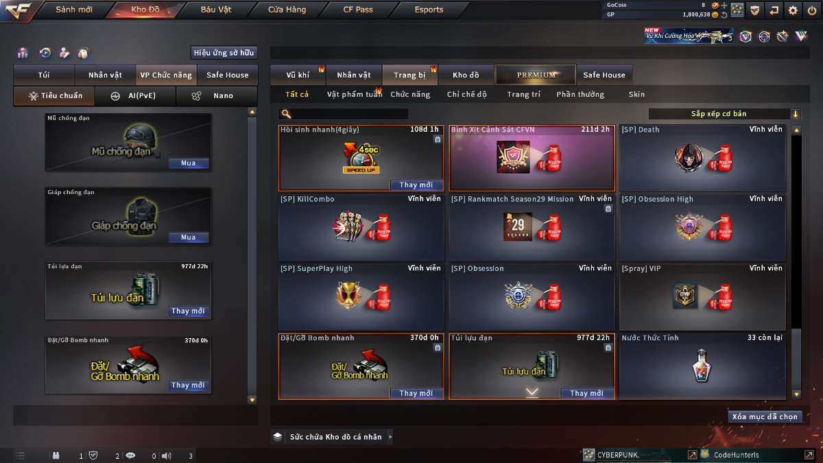 shop acc cf uy tin gia re